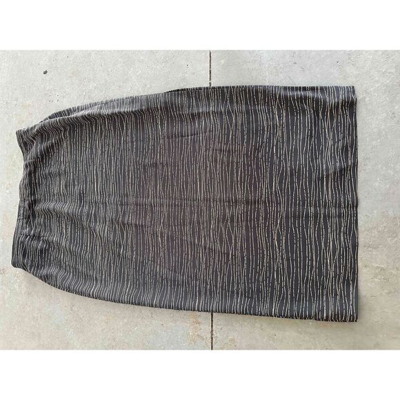 Vintage Patterned Slit Pencil Skirt Womens Size L - Picture 2 of 9